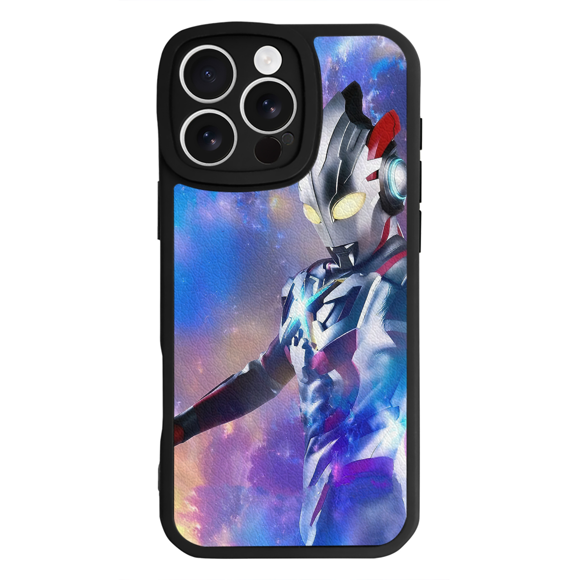 （画像用） ウルトラマン Ultraman 【iPhone 16シリーズ対応】シリコンスマホケース（レザー調） 材質：シリコン